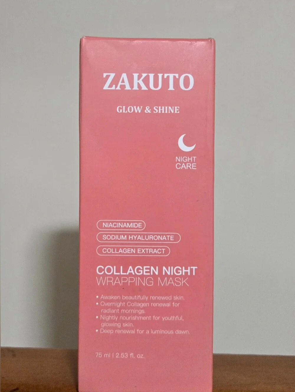 Glow & Shine Collagen Night Wrapping Mask - Pink